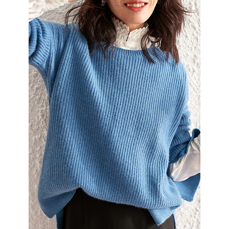 winter Lazy powder blue Solid Merino Cardigan Korean Edition Easy Socket sweater knitting Exorcism coatin the Women's clothing/Boutique , Sweaters category - from Buy2taobao.com to provide professional Taobao agent buy service