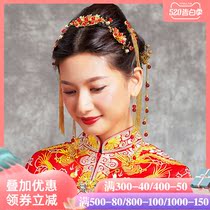 2020 new Chinese Style Bridal headdress Phoenix crown wedding clothes headdress fringe step ancient headdress accessories
