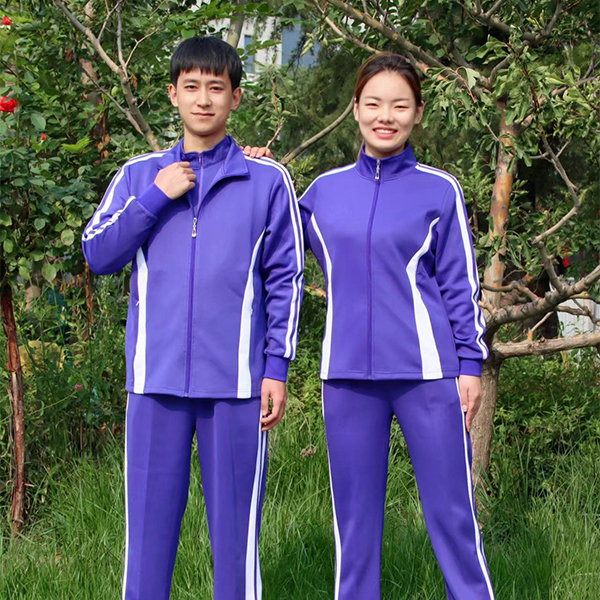 中国红安体育秋冬男女套装广场舞团体运动服情侣新款三件套