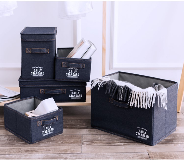 时尚收纳箱抽屉式整理箱储物箱子可折叠家用桌面杂物办公室放包盒