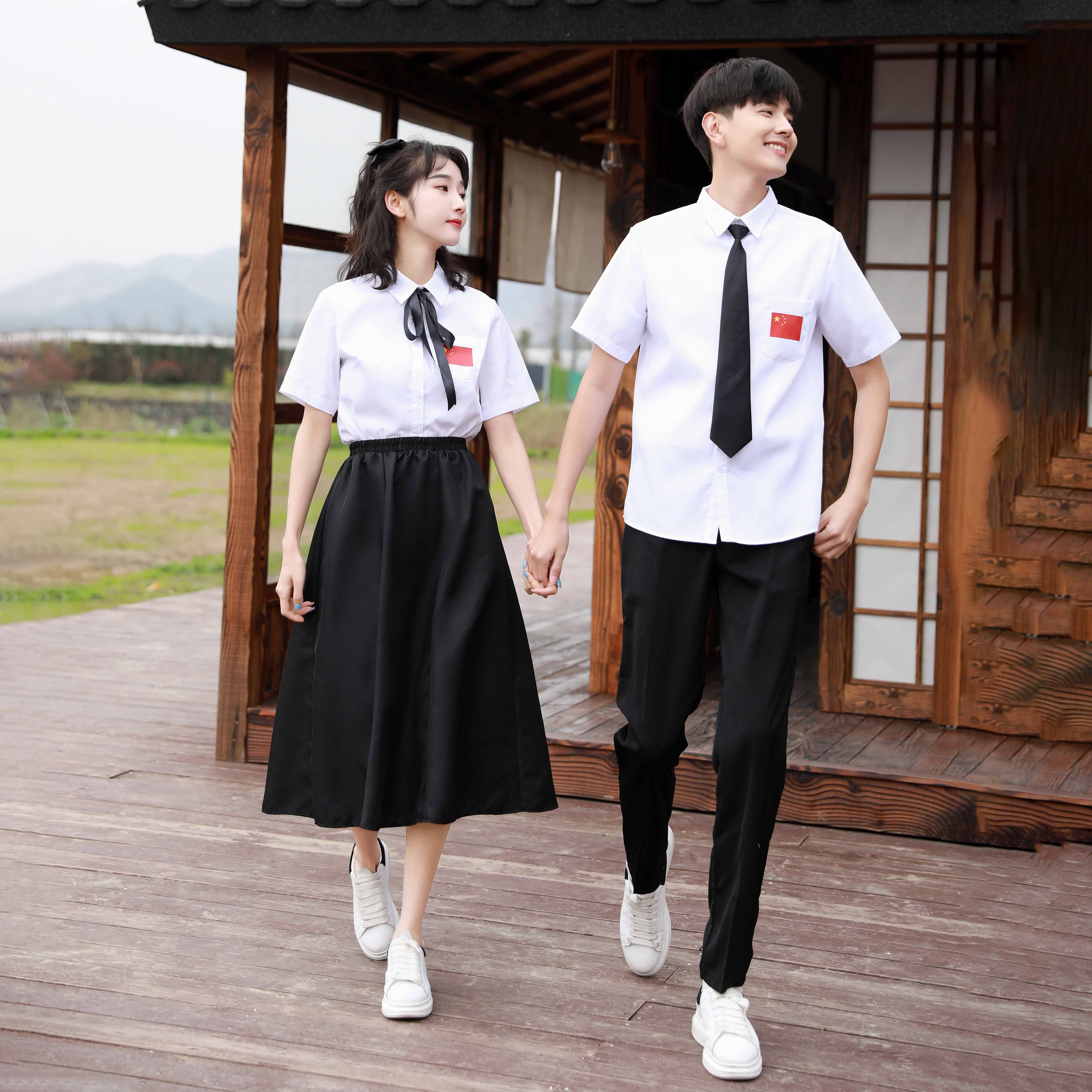 班服学院风套装中学生运动会演出服高中生朗诵大合唱毕业校服制服