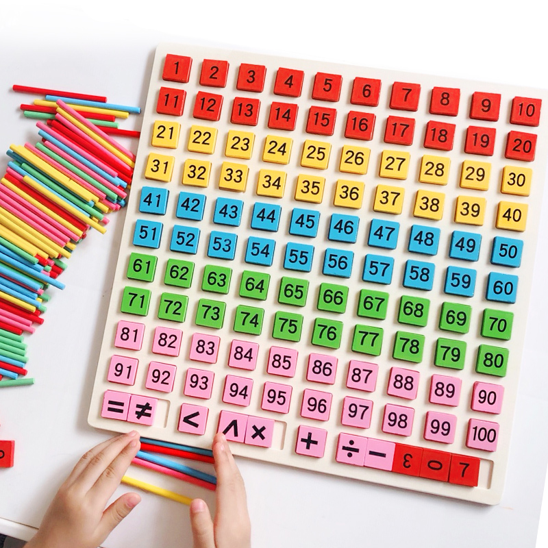 儿童学前认数学教具一年级数字算术加减法1到100百数板益智力玩具在类目 玩具/童车/益智/积木/模型, 串珠/拼图/配对/拆装/敲打玩具, 拼图/拼板中 - 来自Buy2taobao.com提供专业的淘宝代购服务