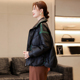 真皮皮衣女鹅绒服2024冬季新款立领羽绒服海宁绵羊皮夹克外套短款