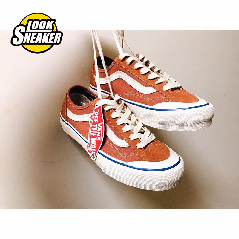 vans style 36 sf脏橘色低帮中性焦糖色情侣款帆布鞋 vn0a3mvl228