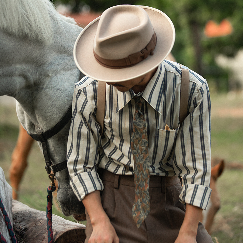 淘宝￥361折后价￥253soarin复古英伦风古巴领衬衫男 vintage夏威夷