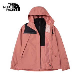 TheNorthFace北面冲锋衣女24春夏新款户外防水抓绒内胆三合一7QW6