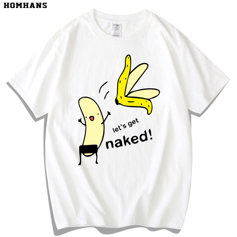 一折欧美恶搞t恤_红韩恶搞情侣香蕉t恤 潮男女短袖 宽松大码 欧美街头