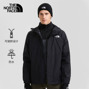 The North Face北面男装冲锋衣三合一户外运动服保暖外套 7W7TNY7