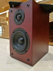 TEAC4寸无源书架箱2.0音箱球顶丝膜高音精品红木色