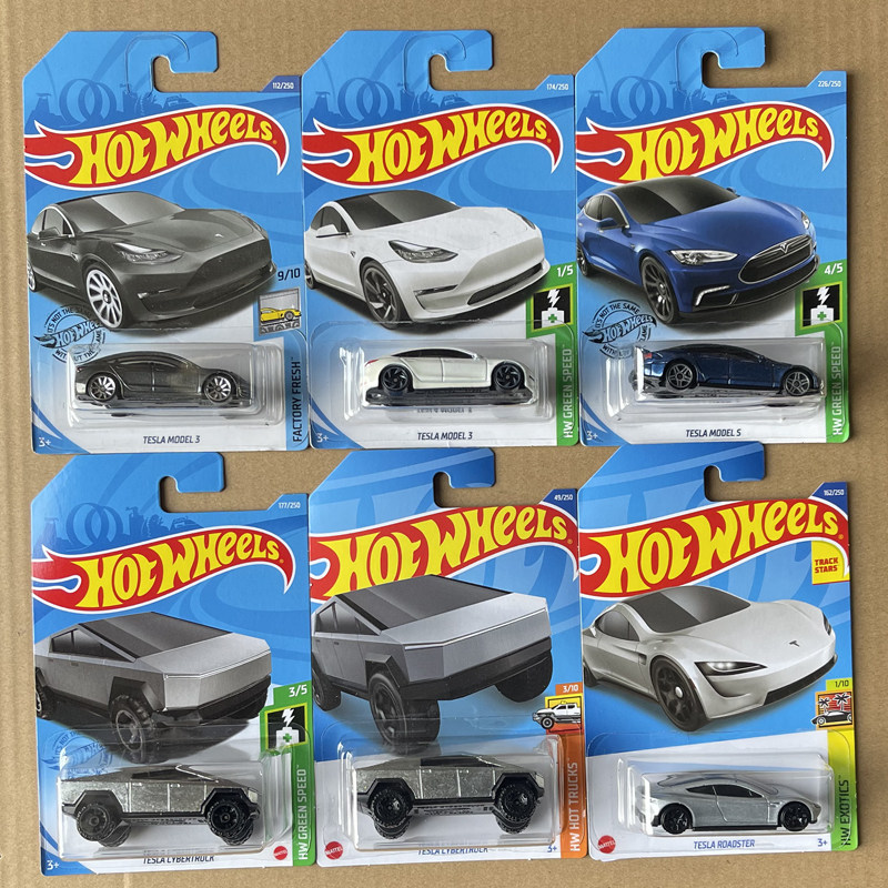 c4982风火轮hotwheels合金车模特斯拉model3models收藏小车