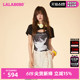 LALABOBO24夏季新款潮流复古连体辣妹短袖T恤两件套女LBDB-WLZY12