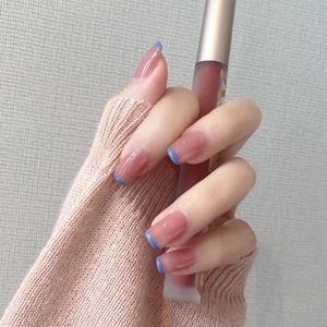 假指甲成品贴钻图片