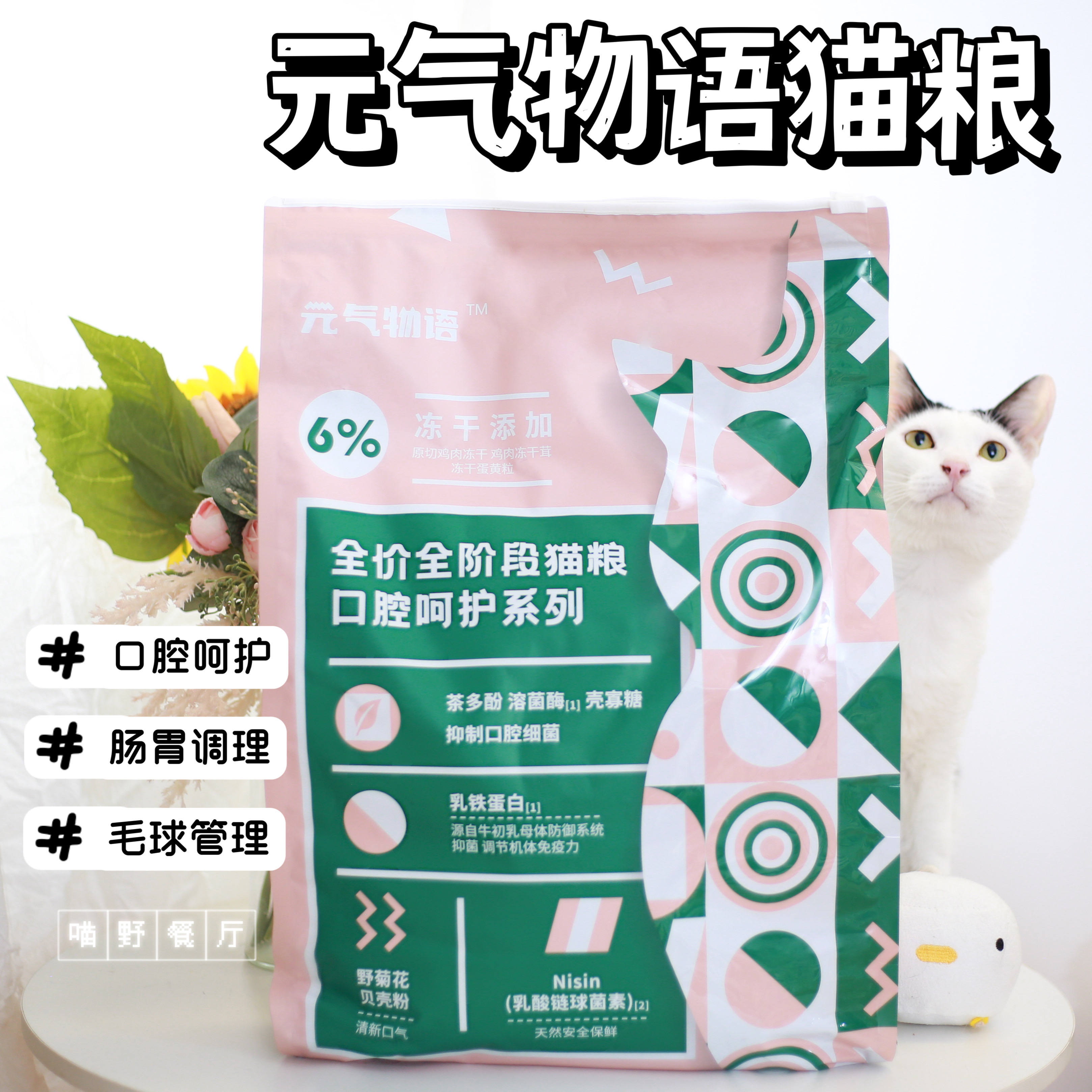 元气物语猫粮全价成猫幼猫天然无谷冻干全猫粮肠胃毛球1.5kg/5kg