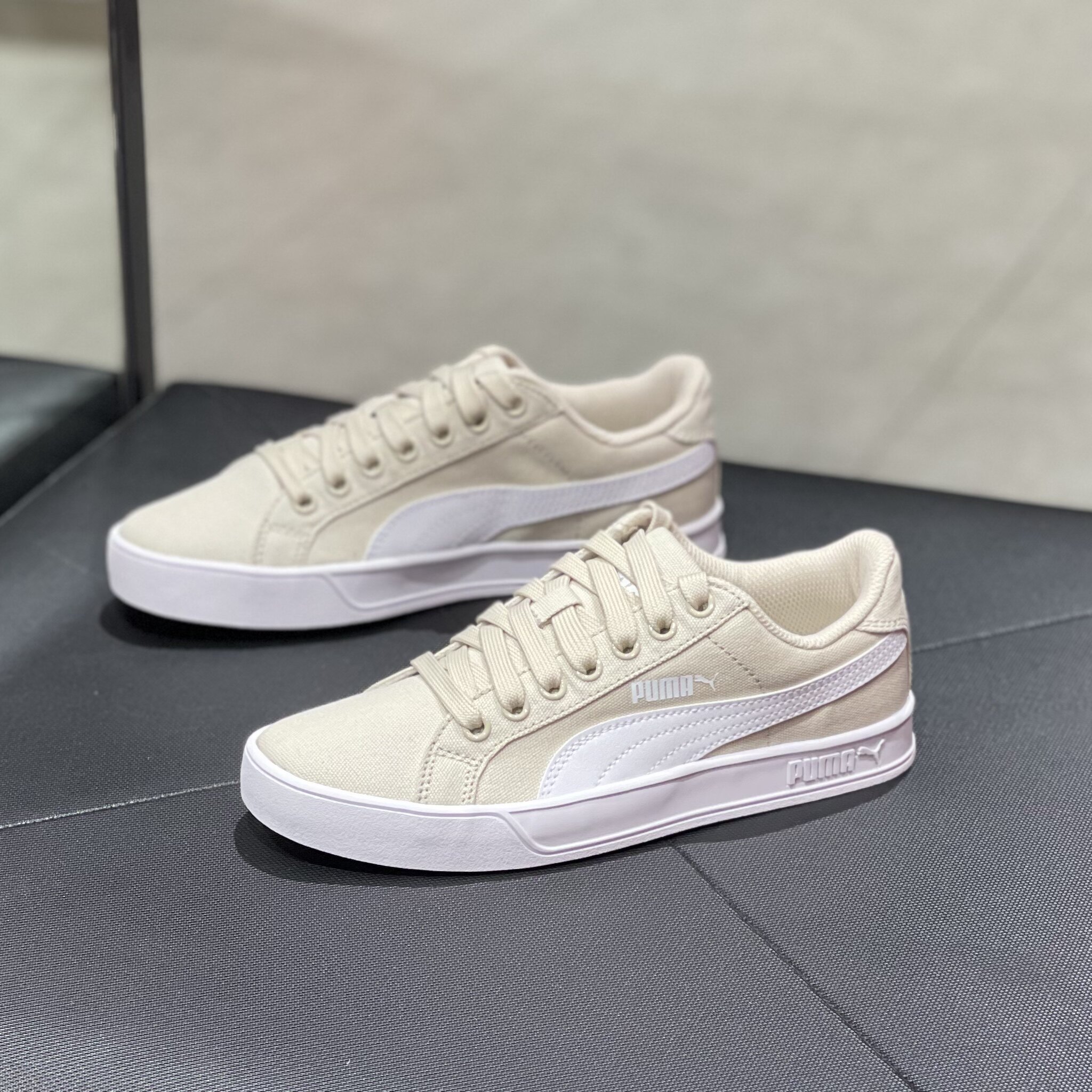 puma彪马新款smash男女同款帆布复古休闲板鞋帆布鞋359914