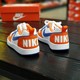 Nike耐克新款白橙蓝简版AJ1女低帮板鞋休闲运动鞋DN4245-141 HC仓