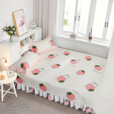 榻榻米床盖棉纯棉全棉绗缝垫炕罩防滑四季东北大炕罩炕毯夹棉床单