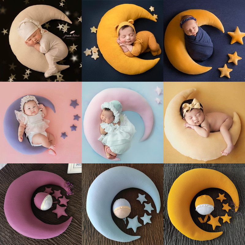 新生儿拍照道具月亮影楼拍摄主题婴儿满月百天宝宝儿童摄影道具