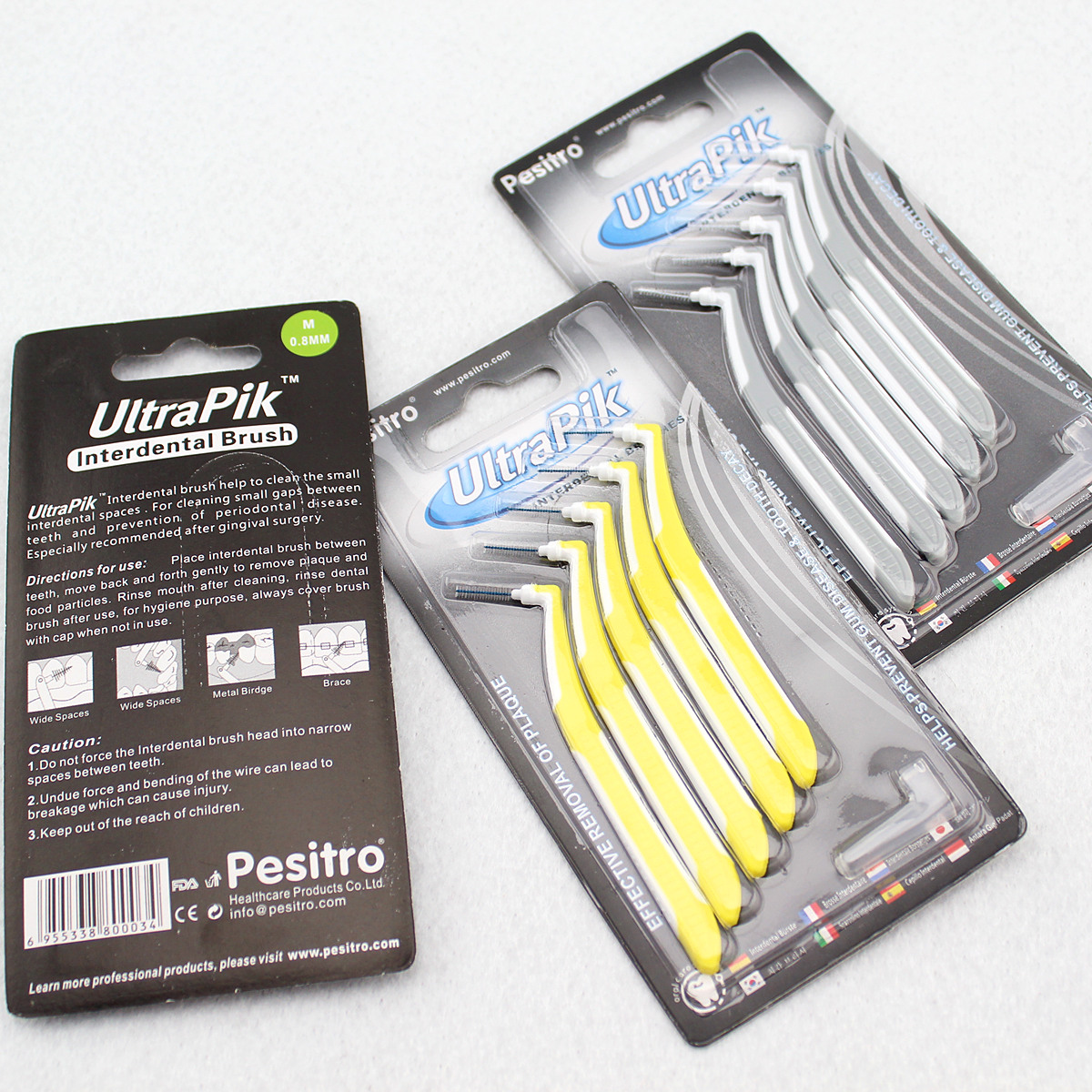 香港pesitro热销 5支装L型大牙缝刷 可刷后牙 进口不锈钢