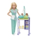 美国正版Barbie婴儿医生儿童玩具女孩2022年新款芭比娃娃