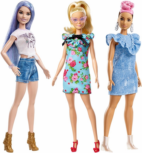 美国Barbie芭比娃娃时尚达人系列2018款barbie fashionista