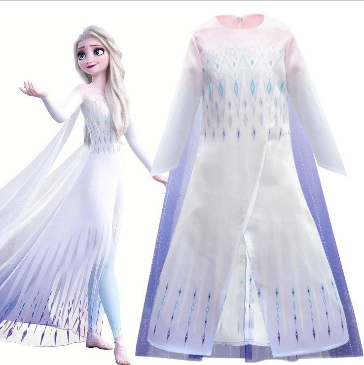 包邮 女童冰雪奇缘2春夏冬爱沙艾莎女王披风裤子连衣裙新年礼物套装