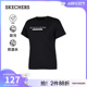 Skechers斯凯奇2024年夏季新款男子针织短袖柔软舒适纯棉T恤衫