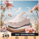 Skechers斯凯奇女鞋洞洞鞋2025夏新款外穿凉鞋包头踩屎感沙滩拖鞋
