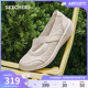 Skechers斯凯奇2024年夏季新款女鞋蕾丝单鞋透气浅口平底通勤鞋
