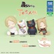 日本正版多美TOMY 夏目友人帐肩靠肩扭蛋 夏目子狐猫老师潮玩摆件