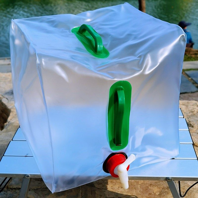 户外旅行折叠自驾游野营手提水桶车载20l装备露营水箱储水袋随车