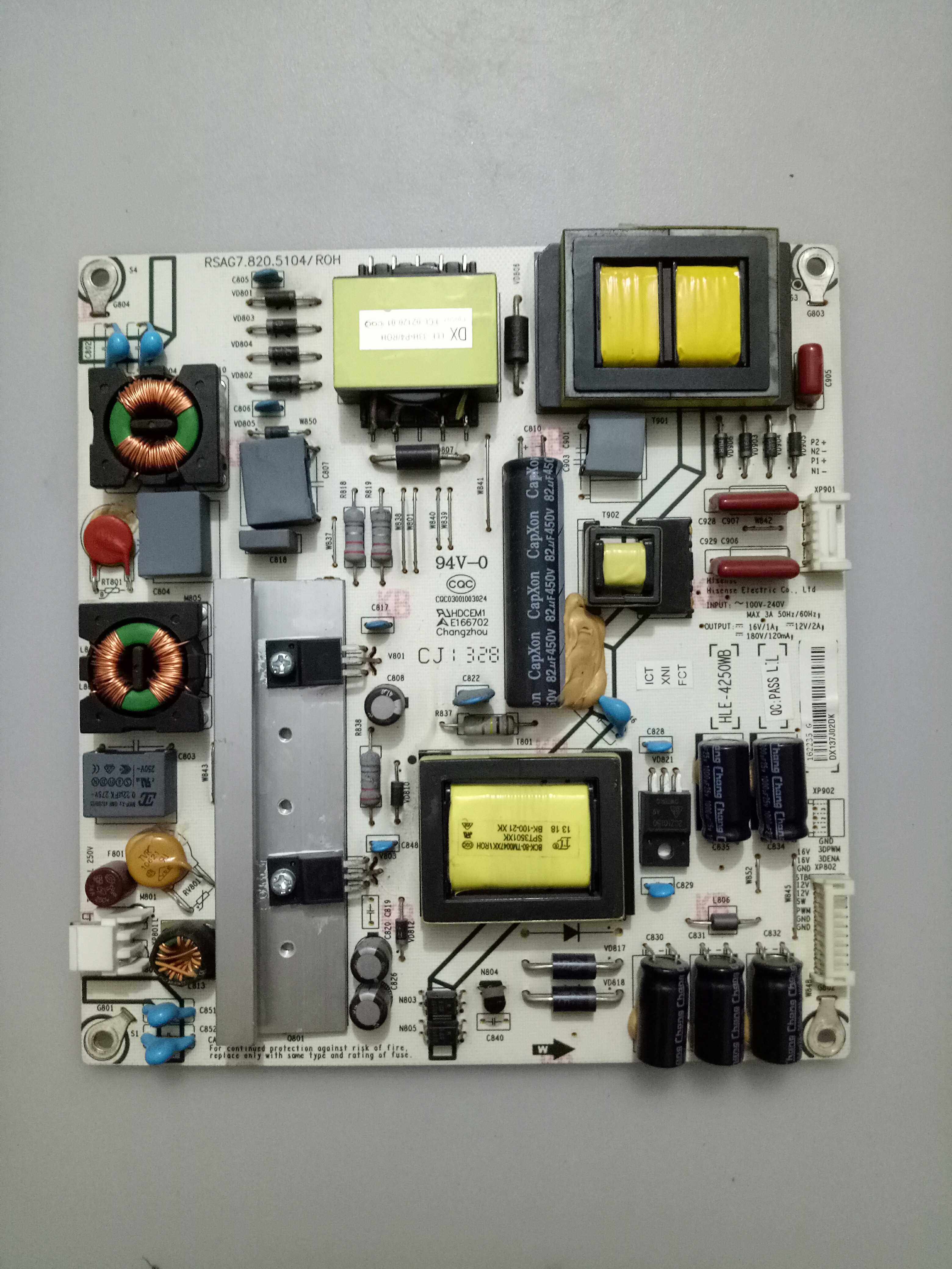 海信led-50k360j 液晶电视原装电源板 rsag7.820.5104/roh