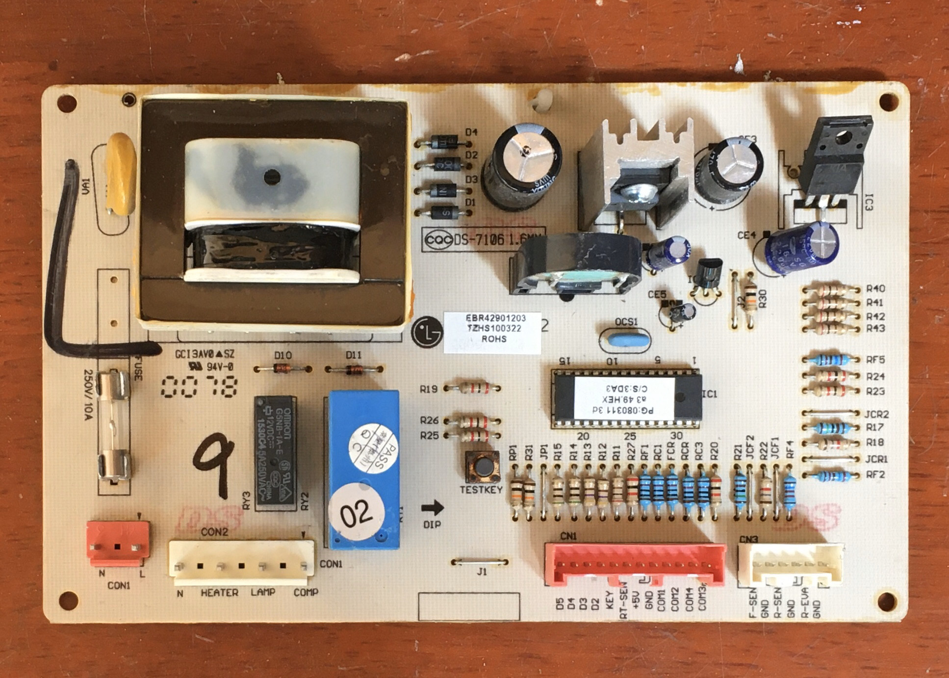lg冰箱bcd195sed原装电脑主板ebr42901203pcb电路板