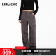 LINCCHIC金羽杰2024年春季新品直筒机能感工装长裤女S241PA021Y