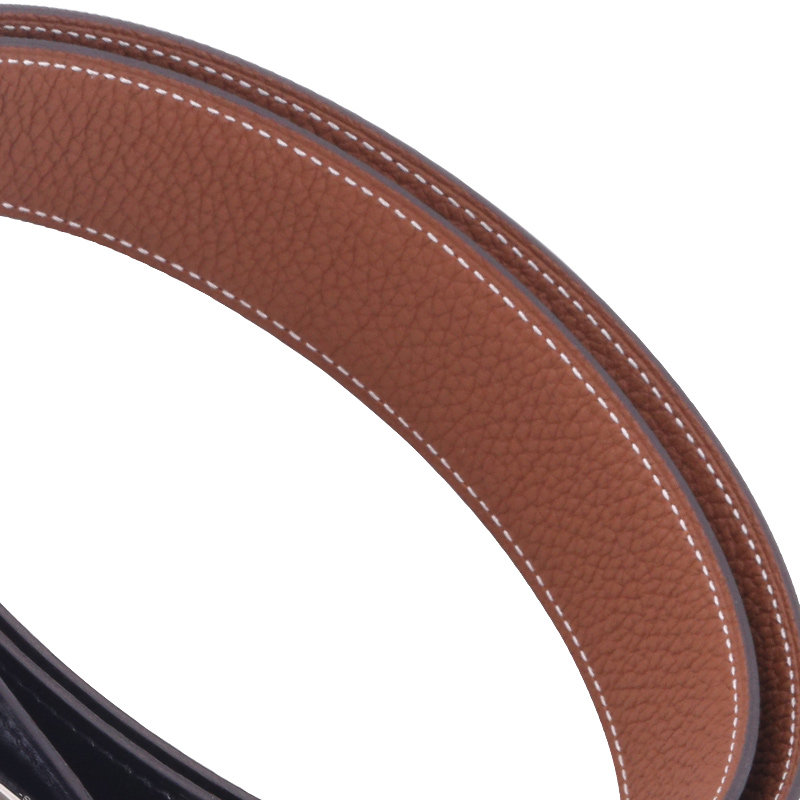 【9.9新】爱马仕hermes黑棕双面100cm(32mm) - 拍卖