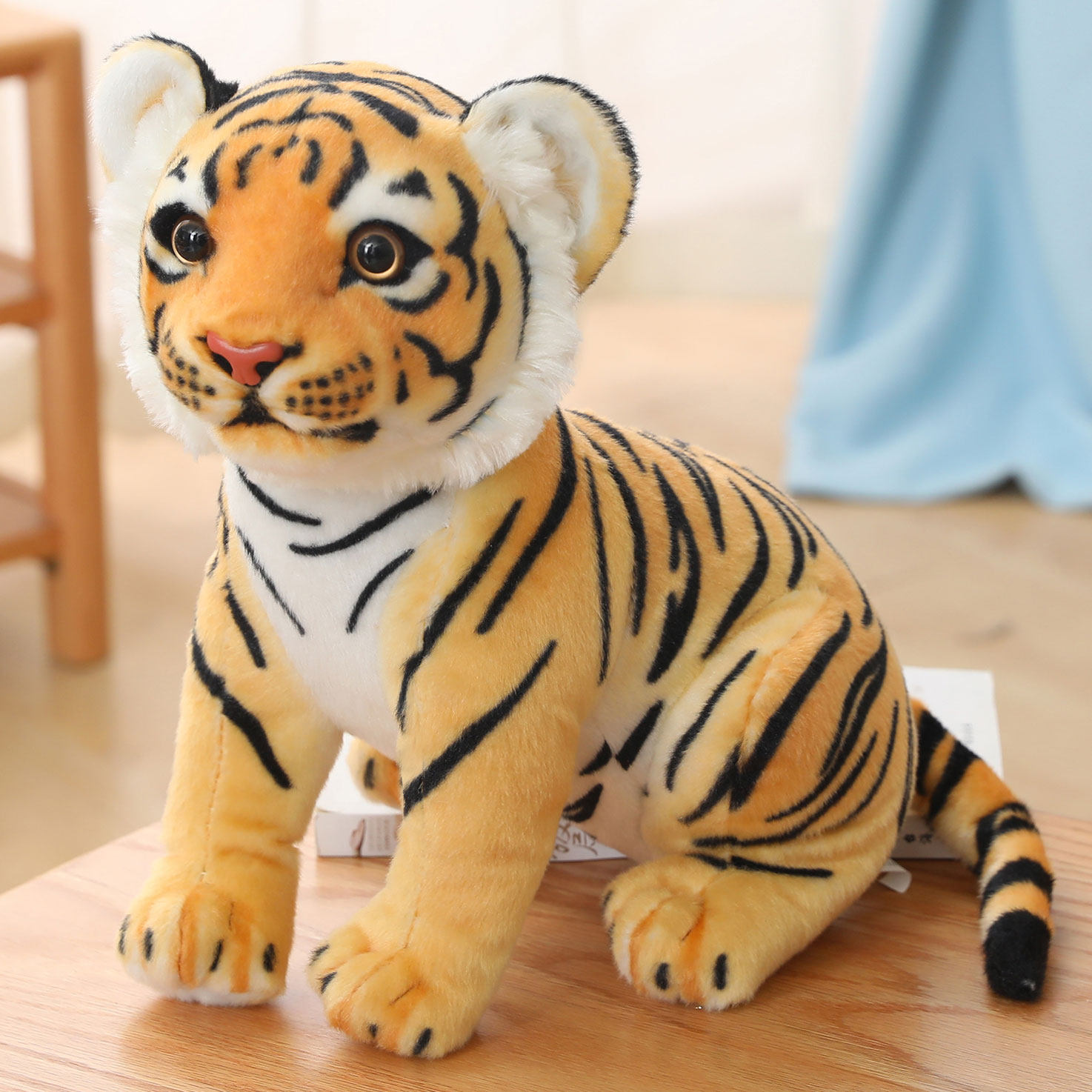 仿真小老虎公仔玩偶布娃娃虎年吉祥物毛绒玩具可爱生肖虎男生礼物