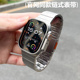 适用于iwatch9表带s9苹果手表ultra2钛合金金属链式applewatch8/7/6代se手表带49mm新款s8高级5/4运动41mm45