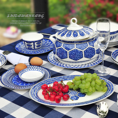 碗碟套装 康桥骨瓷餐具单品  中式微波创意陶瓷家用碗盘自由搭配
