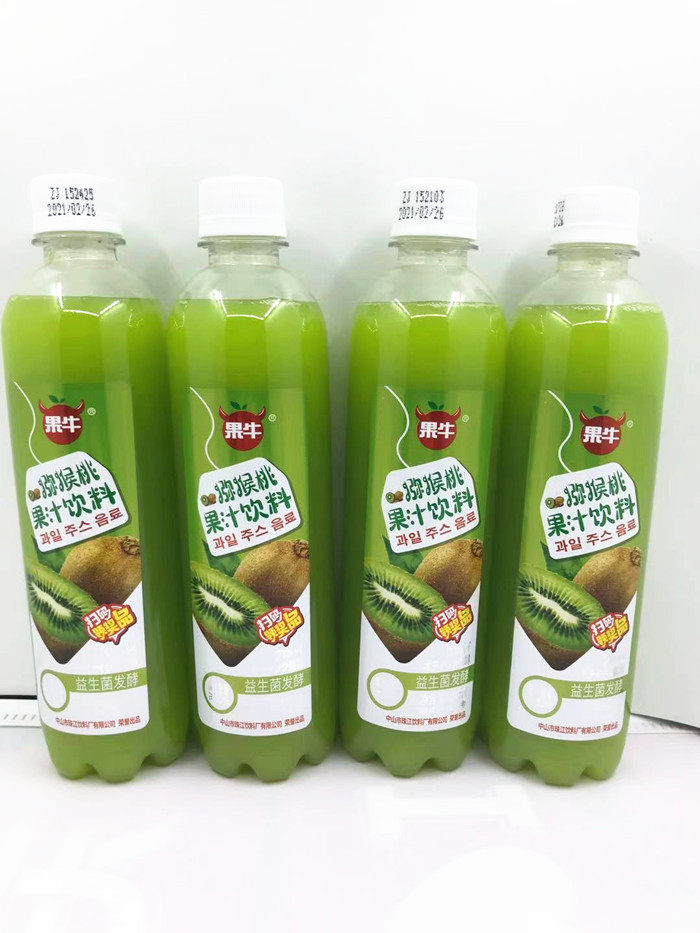 果牛果汁饮料芒果汁猕猴桃汁百香果汁草莓汁饮料480ml*15瓶