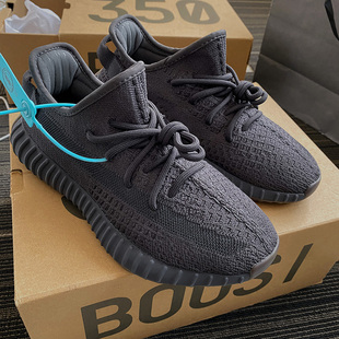 广椰子鞋350黑生胶官方旗舰店OG YEEZY男鞋2024新款运动休闲鞋女