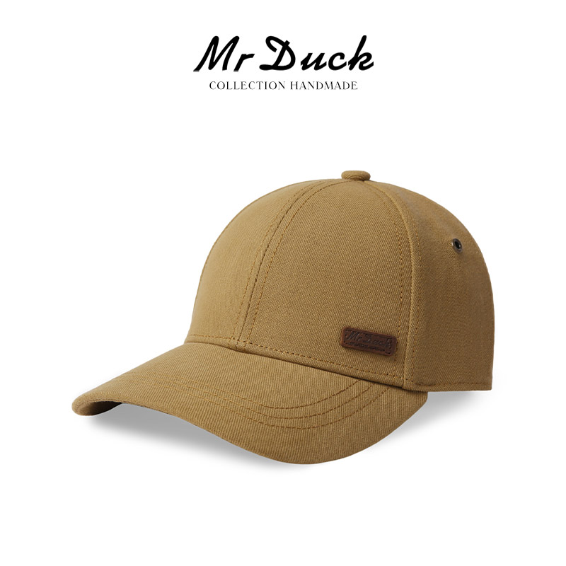 mrduck24春夏新品 日本和纸硬顶显脸小透气棒球帽 户外防晒帽大头