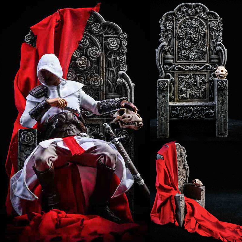 1/6兵人场景配件ht王座沙发石椅12寸可动人偶素体手办模型dam地台已售