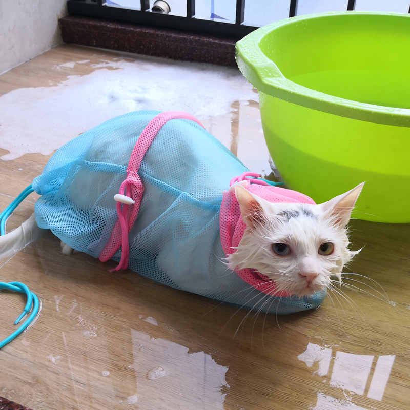 猫洗澡神器洗猫袋猫咪猫猫专用剪指甲防抓咬小猫用品套装第三代网