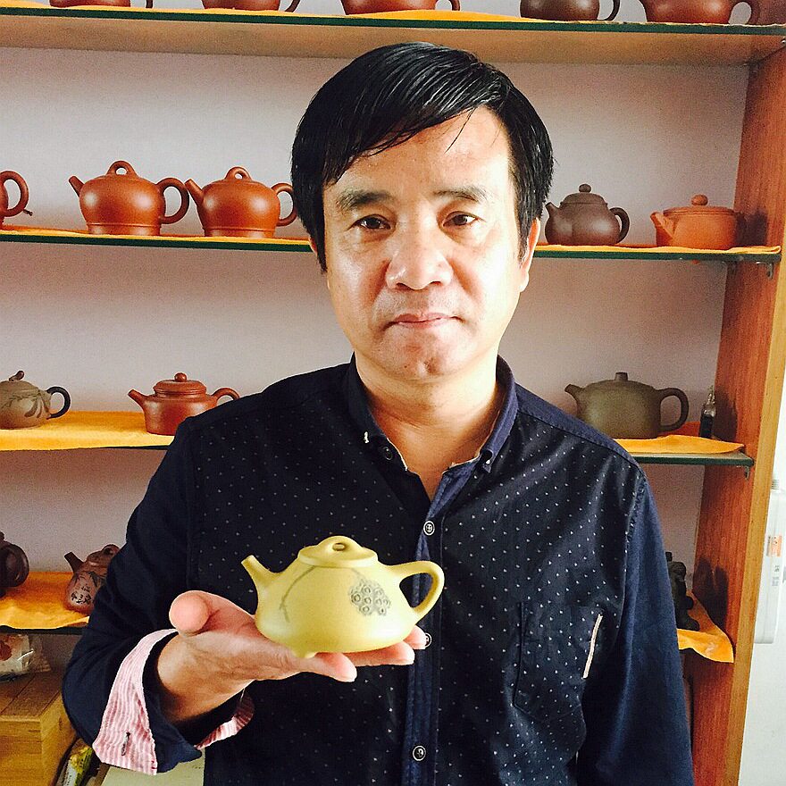 著名陶艺家 王小兵作品 段泥《小子冶石瓢》