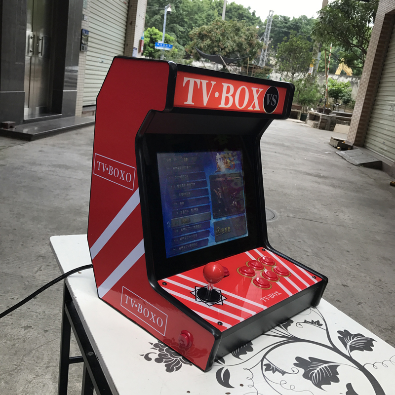 12寸迷你家用桌面街机框体机游戏机带屏幕摇杆控台游艺机