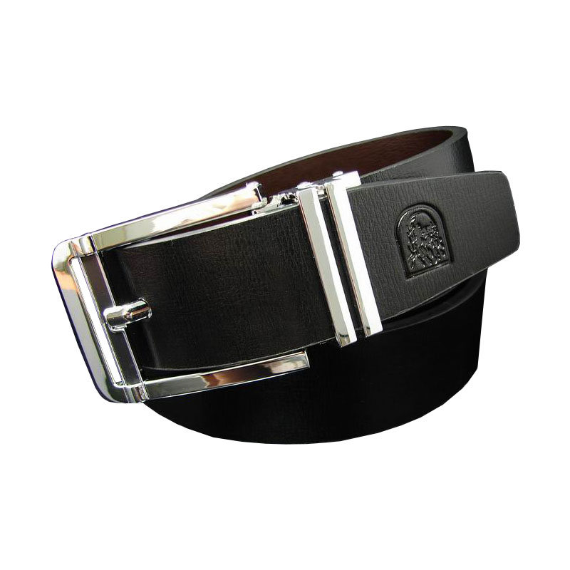 利奥纳多leonardo老人头真牛皮男款针扣青年双面用皮带腰带4081