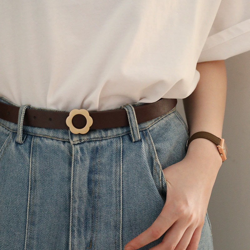 9折后价￥19淘宝新品皮带女士装饰ins风时尚复古百搭女细简约学生女式
