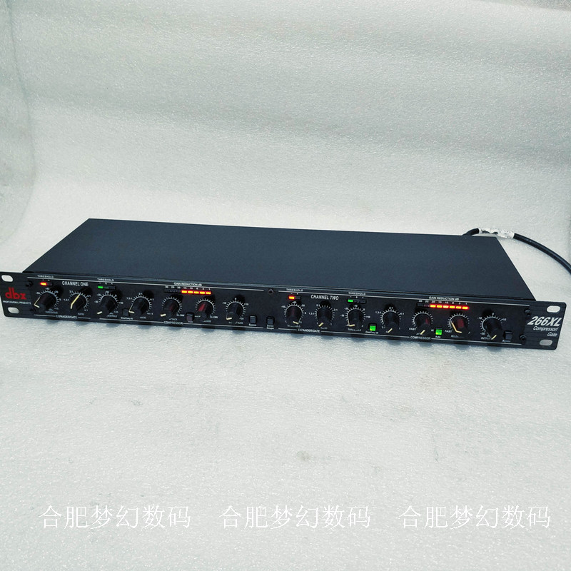 专业舞台婚庆酒吧音响dbx 266xl双声道压限器压缩限幅器便宜处理