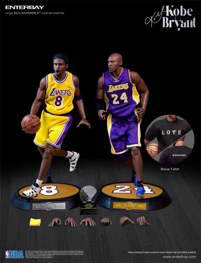 enterbay 科比 兵人 eb可动玩偶 nba 球星手办 kobe模型 1/6人偶  万