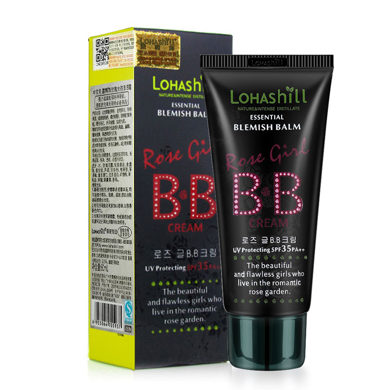 Lohashill露韩饰韩国正品玫瑰女孩BB霜裸妆遮瑕保湿持久60ml