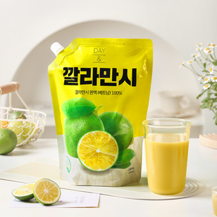 韩国进口卡曼橘原液VC原浆莉迩day柠檬卡曼菊浓缩果汁便携袋装